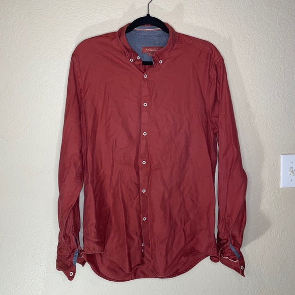 Zara Other - Zara Man red button down shirt